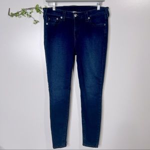 True Religion Halle Mid Rise Super Skinny Jeans